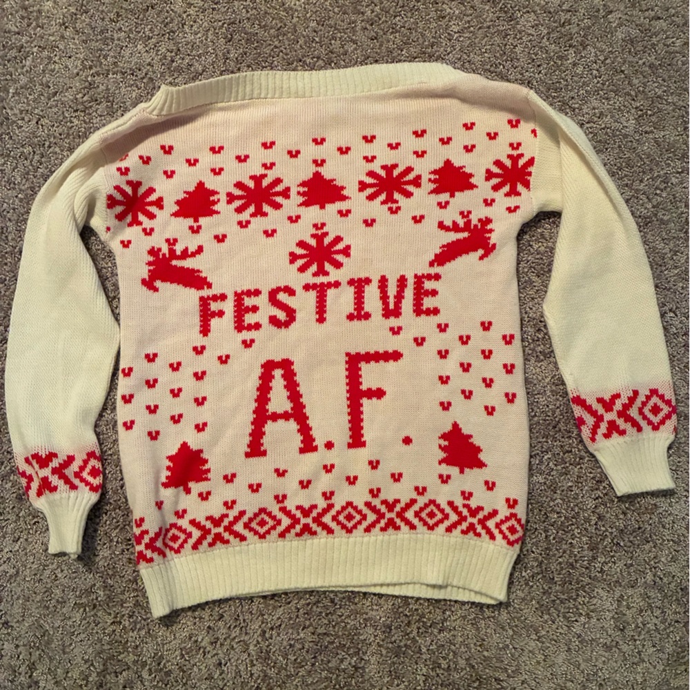 “Festive AF” Christmas / Holiday Sweater